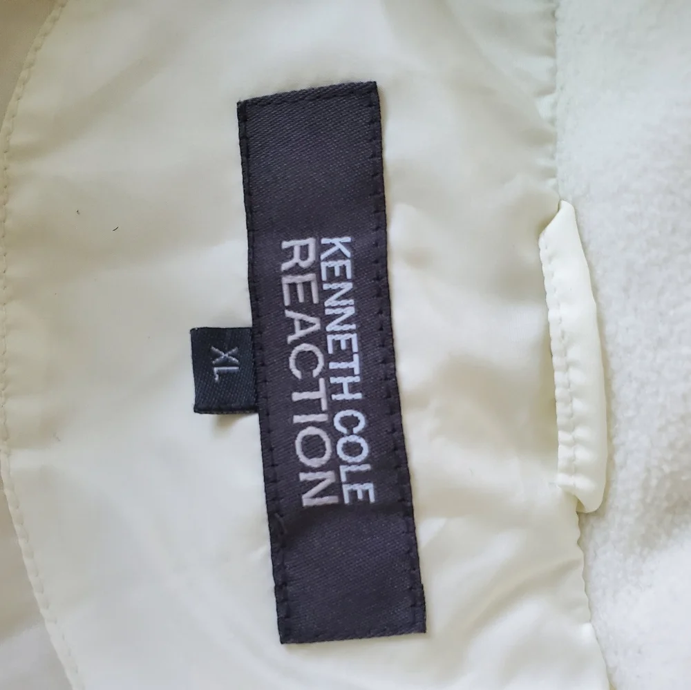 Kenneth cole Puffer Coat women XL Down white cream - Picture 6 of 8